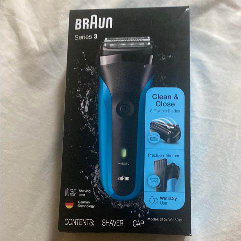 Braun Series 3 Grooming Tool Black and Blue